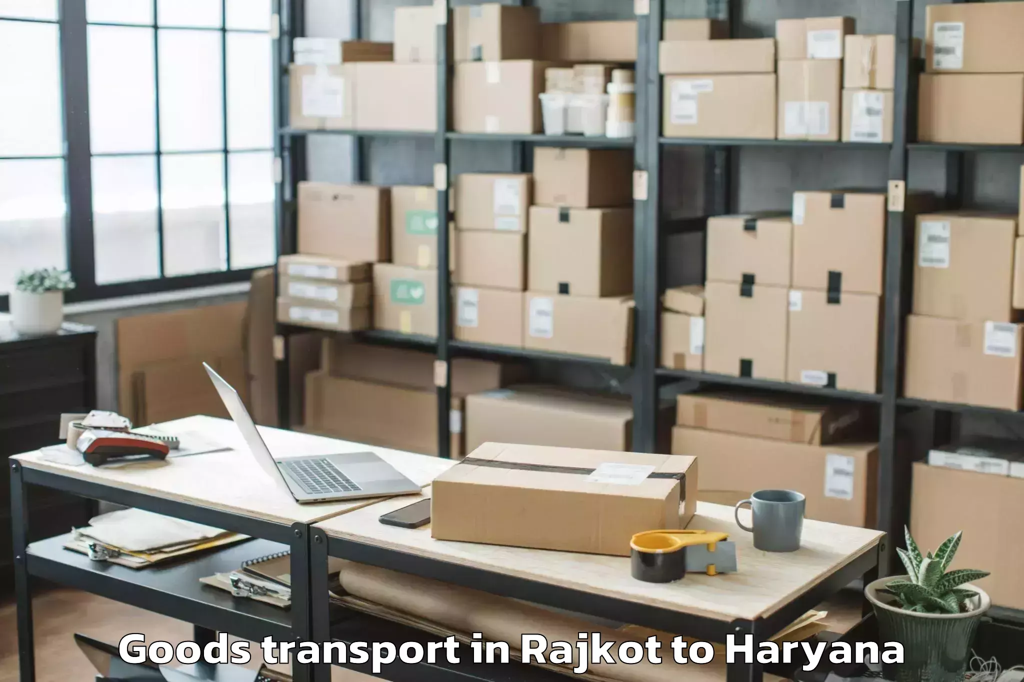 Reliable Rajkot to Chaudhary Bansi Lal University Goods Transport